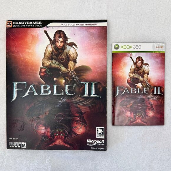 Fable II Official Strategy Guide Book XBOX 360 Bradygames w/Instructions Booklet - Picture 1 of 8